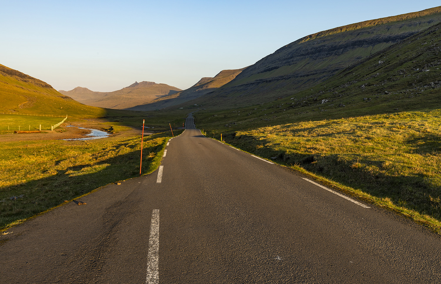 The small road to Saksun, Faroe Islands