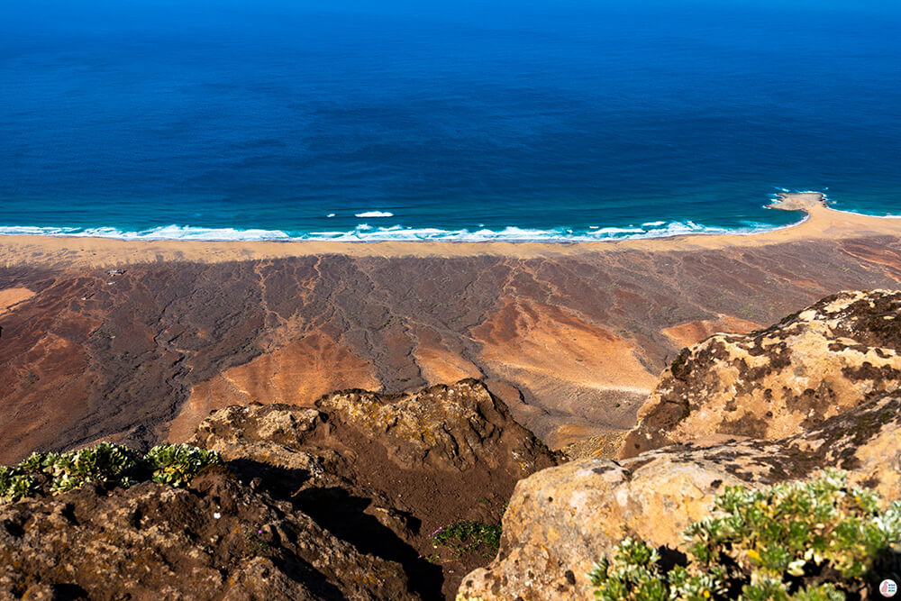 Cofete beach, view from Pico de la Zarza, Jandia Peninsula, Fuerteventura