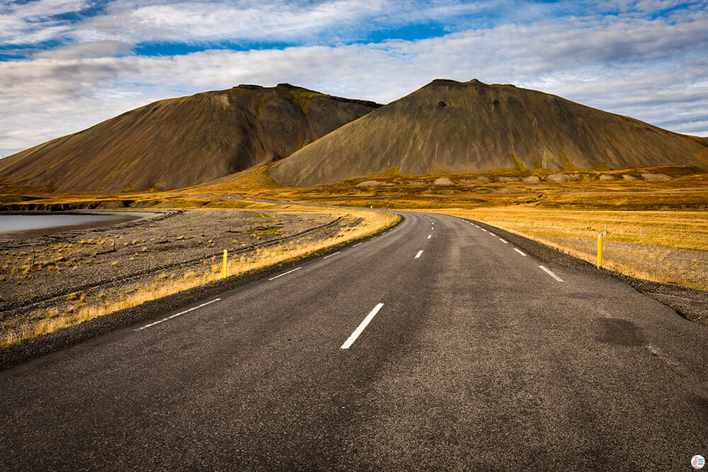 Road in Snaefellsnes Peninsula, West Iceland