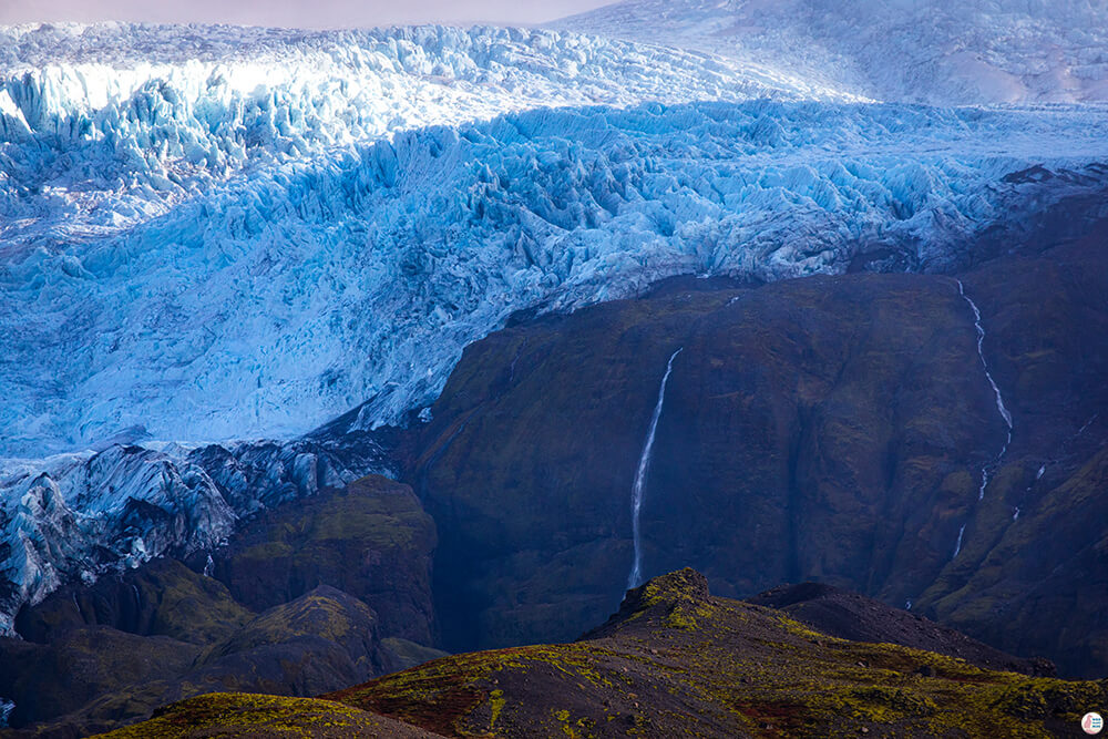 Ice Cap in the Southern Part of Vatnajökull National Park, South Iceland