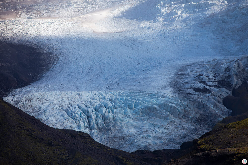 Ice Cap in the Southern Part of Vatnajökull National Park, South Iceland