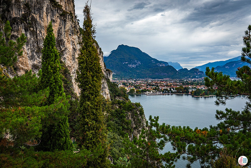 View towards Riva del Garda, Lake Garda, Italy