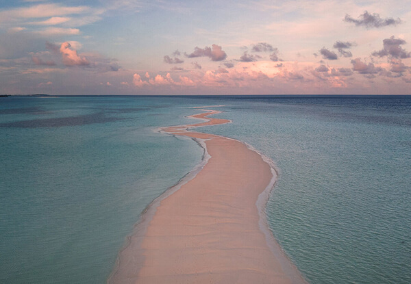 Maldives, drone picture of Kuredu Island
