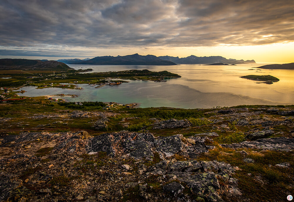 Sunset from Ørnfløya, Troms, Northern Norway