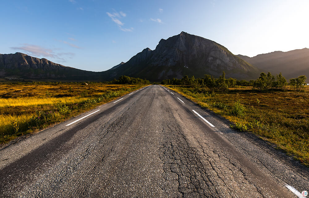 Road on Senja island, Northern Norway