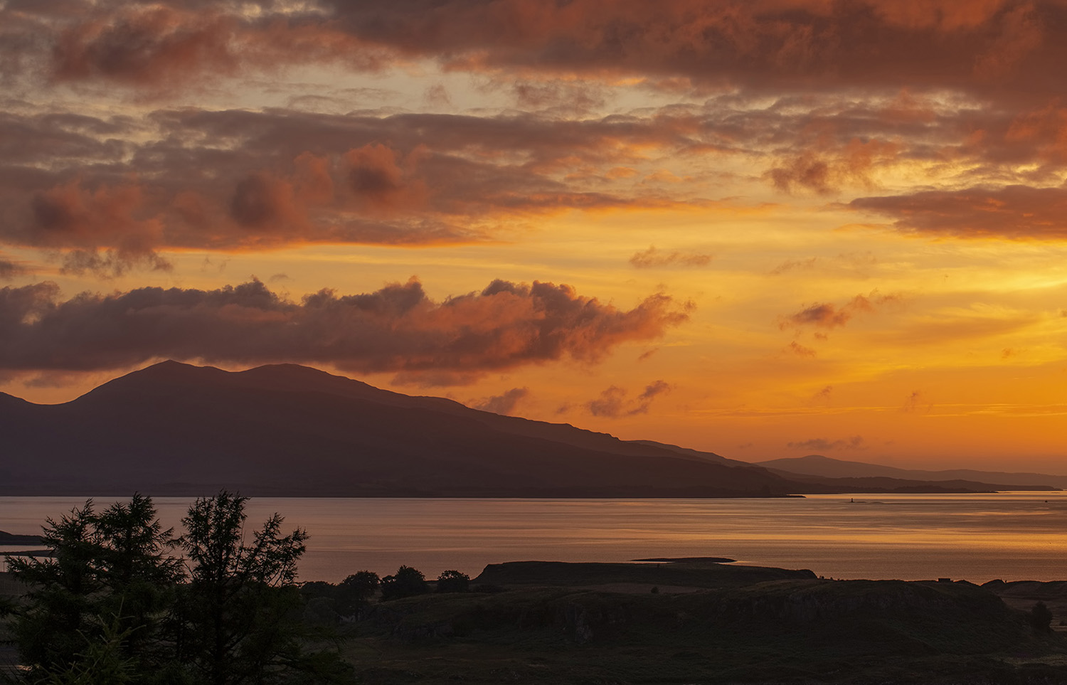 Sunset view from Pulpit Hill, Oban, Scotland