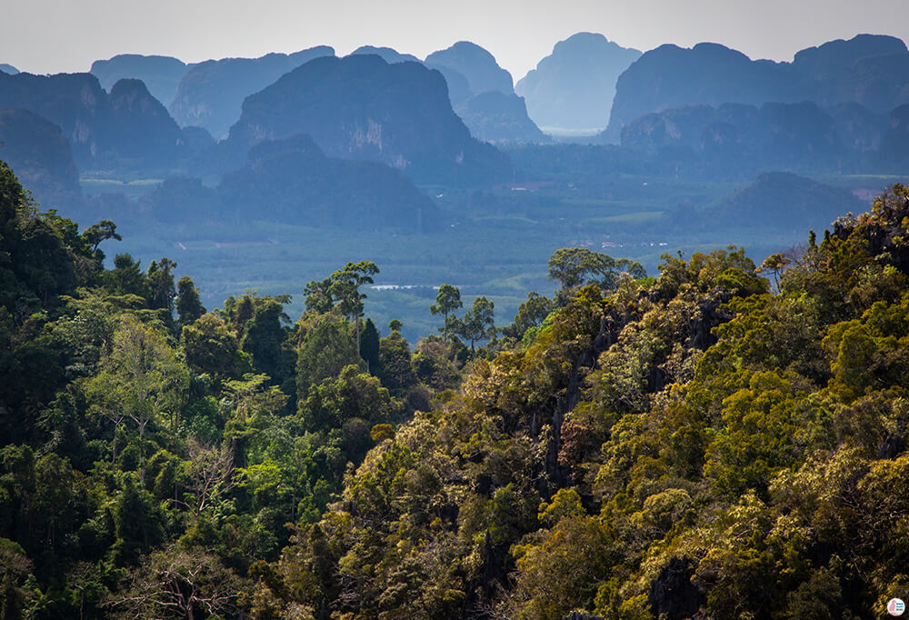 View from Tiger Cave Mountain Temple, Best Viewpoints to Hike and Photograph in Krabi, Thailand