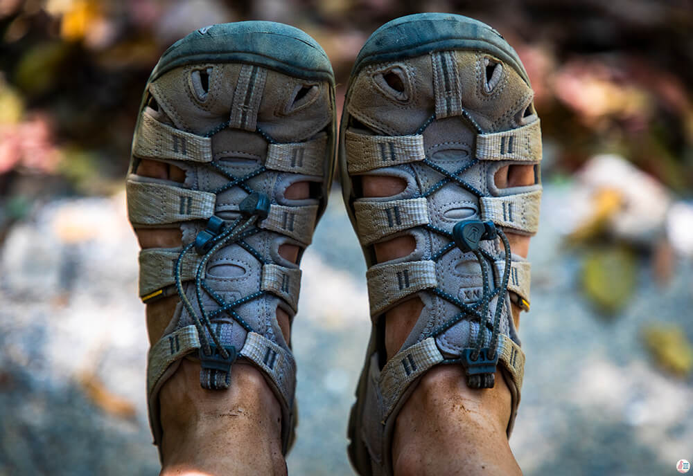 Hiking sandals for Khao Ngon Nak trail, Krabi, Thailand