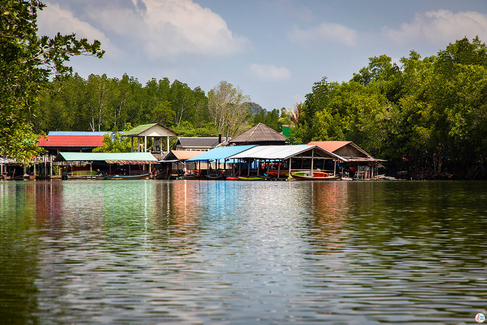 Kayaking centre at Tha Pring River in Than Bok Khorani National Park, Krabi, Thailand